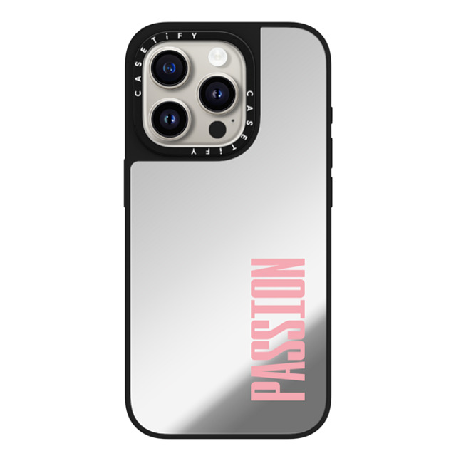 CASETiFY iPhone 15 Pro Case Silver on Black ミラーケース MagSafe対応 Custom Case - passion CASETiFY iPhone 15 Pro Case Silver on Black ミラーケース MagSafe対応 Custom Case - passion