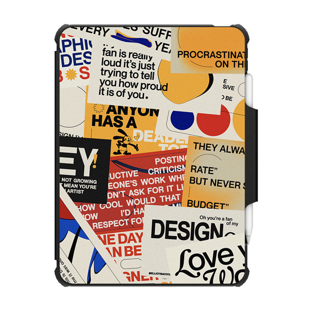 Elliotisacoolguy x CASETiFY iPad Pro 11-inch (第3/4世代) Sticker Black インパクト フォリオ ケース Collage - Elliot Ulm Back to School Elliotisacoolguy x CASETiFY iPad Pro 11-inch (第3/4世代) Sticker Black インパクト フォリオ ケース Collage - Elliot Ulm Back to School
