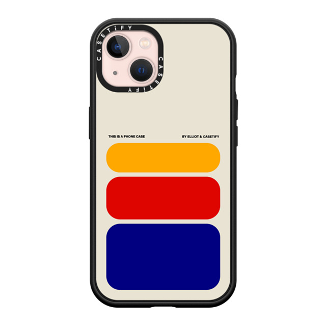 Elliotisacoolguy x CASETiFY iPhone 13 ケース マットブラック インパクトケース MagSafe対応 Shapes - Elliot Ulm