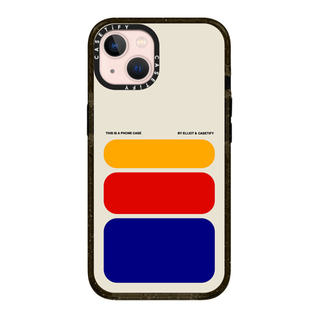 Elliotisacoolguy x CASETiFY iPhone 13 ケース ブラック インパクトケース Shapes - Elliot Ulm