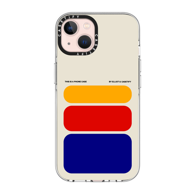 Elliotisacoolguy x CASETiFY iPhone 13 ケース クリア クリア ケース MagSafe対応 Shapes - Elliot Ulm