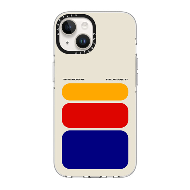 Elliotisacoolguy x CASETiFY iPhone 14 ケース クリア クリア ケース MagSafe対応 Shapes - Elliot Ulm