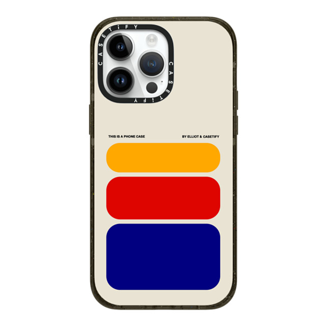 Elliotisacoolguy x CASETiFY iPhone 14 Pro Max ケース ブラック インパクトケース MagSafe対応 Shapes - Elliot Ulm