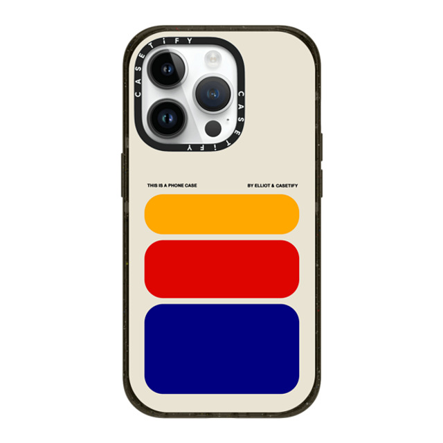 Elliotisacoolguy x CASETiFY iPhone 14 Pro ケース ブラック インパクトケース MagSafe対応 Shapes - Elliot Ulm