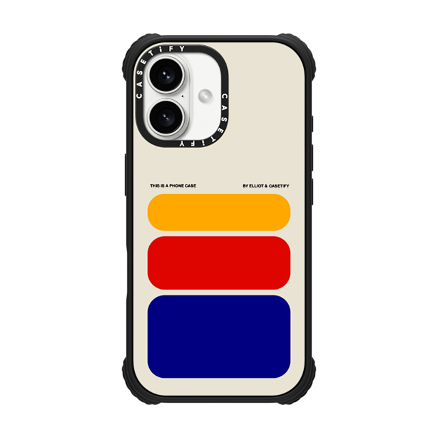 Elliotisacoolguy x CASETiFY iPhone 16 Case Matte Black ウルトラ インパクトケース MagSafe 対応 Shapes - Elliot Ulm Elliotisacoolguy x CASETiFY iPhone 16 Case Matte Black ウルトラ インパクトケース MagSafe 対応 Shapes - Elliot Ulm