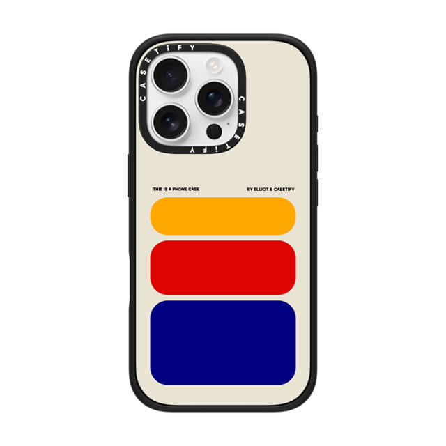 Elliotisacoolguy x CASETiFY iPhone 16 Pro ケース マットブラック インパクトケース Shapes - Elliot Ulm