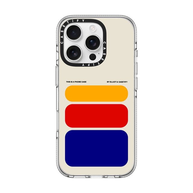 Elliotisacoolguy x CASETiFY iPhone 16 Pro ケース クリア クリア ケース MagSafe対応 Shapes - Elliot Ulm