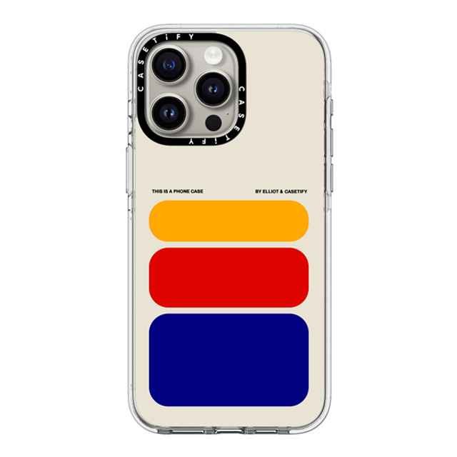 Elliotisacoolguy x CASETiFY iPhone 15 Pro Max ケース クリア クリア ケース MagSafe対応 Shapes - Elliot Ulm