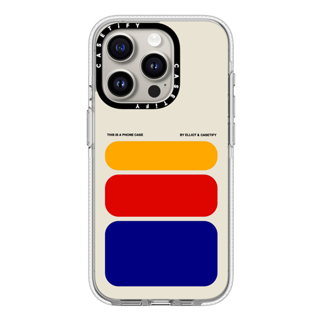 Elliotisacoolguy x CASETiFY iPhone 15 Pro ケース クリア クリア ケース MagSafe対応 Shapes - Elliot Ulm