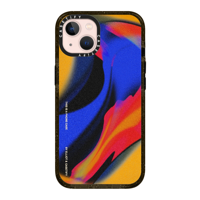 Elliotisacoolguy x CASETiFY iPhone 13 ケース ブラック インパクトケース Gradient Warp - Elliot Ulm