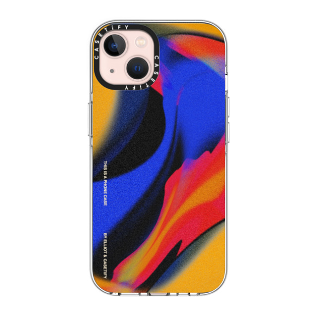 Elliotisacoolguy x CASETiFY iPhone 13 ケース クリア クリア ケース MagSafe対応 Gradient Warp - Elliot Ulm