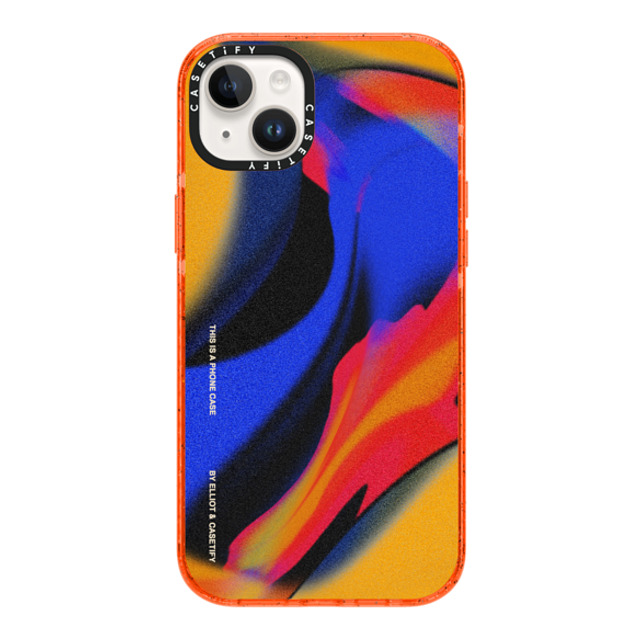 Elliotisacoolguy x CASETiFY iPhone 14 Plus Case Geometric,Fine Art オレンジ Impact Case MagSafe Compatible Gradient Warp - Elliot Ulm Mother's Day Elliotisacoolguy x CASETiFY iPhone 14 Plus Case Geometric,Fine Art オレンジ Impact Case MagSafe Compatible Gradient Warp - Elliot Ulm Mother's Day
