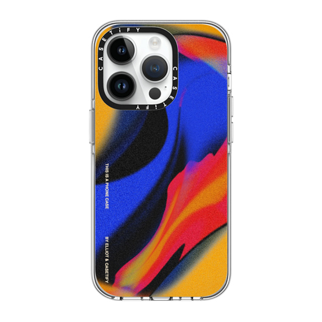 Elliotisacoolguy x CASETiFY iPhone 14 Pro ケース クリア クリア ケース MagSafe対応 Gradient Warp - Elliot Ulm