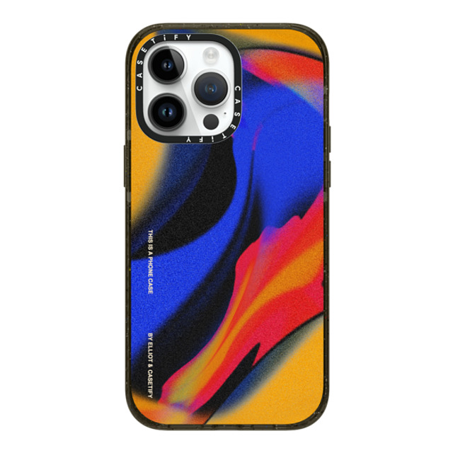 Elliotisacoolguy x CASETiFY iPhone 14 Pro Max ケース ブラック インパクトケース MagSafe対応 Gradient Warp - Elliot Ulm