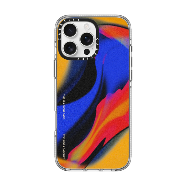 Elliotisacoolguy x CASETiFY iPhone 16 Pro Max ケース クリア クリア ケース MagSafe対応 Gradient Warp - Elliot Ulm