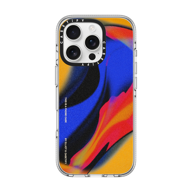 Elliotisacoolguy x CASETiFY iPhone 16 Pro ケース クリア クリア ケース MagSafe対応 Gradient Warp - Elliot Ulm