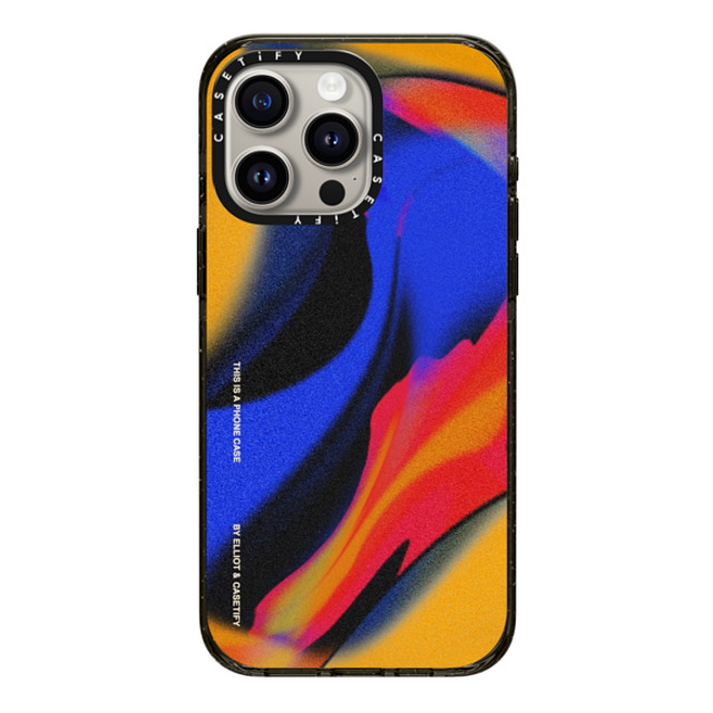 Elliotisacoolguy x CASETiFY iPhone 15 Pro Max ケース ブラック インパクトケース Gradient Warp - Elliot Ulm