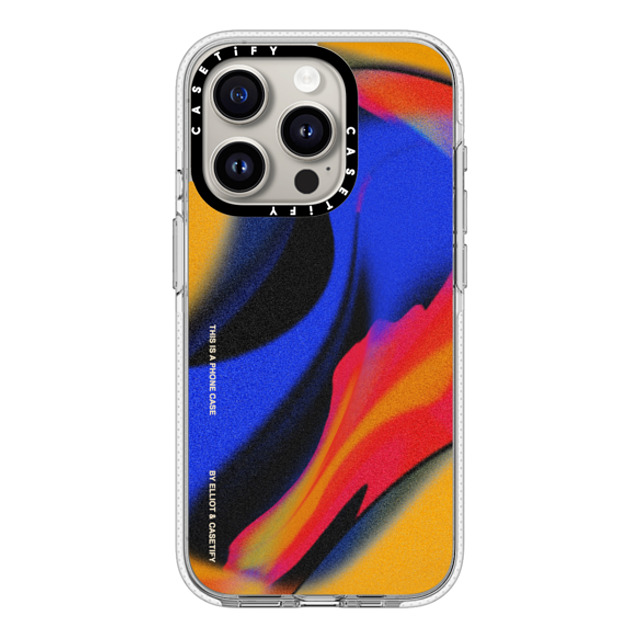 Elliotisacoolguy x CASETiFY iPhone 15 Pro ケース クリア クリア ケース MagSafe対応 Gradient Warp - Elliot Ulm