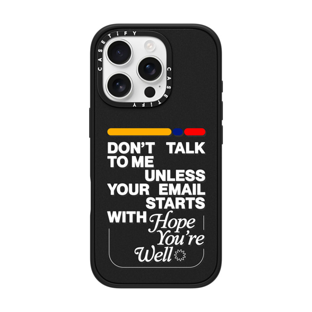 Elliotisacoolguy x CASETiFY iPhone 16 Pro ケース Sticker,Quote マットブラック インパクトケース MagSafe対応 HOPE YOU'RE WELL Father's Day Elliotisacoolguy x CASETiFY iPhone 16 Pro ケース Sticker,Quote マットブラック インパクトケース MagSafe対応 HOPE YOU'RE WELL Father's Day