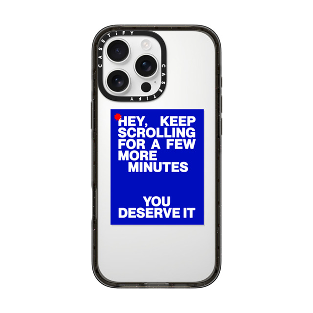 Elliotisacoolguy x CASETiFY iPhone 16 Pro Max ケース Sticker,Quote ブラック インパクトケース KEEP SCROLLING Mother's Day Elliotisacoolguy x CASETiFY iPhone 16 Pro Max ケース Sticker,Quote ブラック インパクトケース KEEP SCROLLING Mother's Day