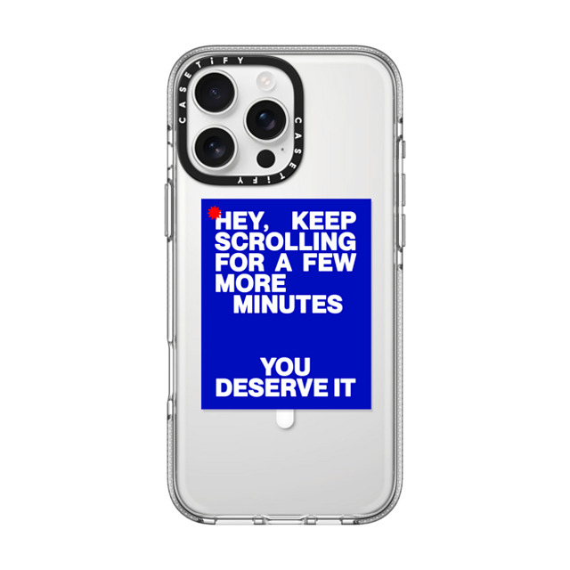 Elliotisacoolguy x CASETiFY iPhone 16 Pro Max ケース Sticker,Quote クリア クリア ケース MagSafe対応 KEEP SCROLLING Mother's Day Elliotisacoolguy x CASETiFY iPhone 16 Pro Max ケース Sticker,Quote クリア クリア ケース MagSafe対応 KEEP SCROLLING Mother's Day