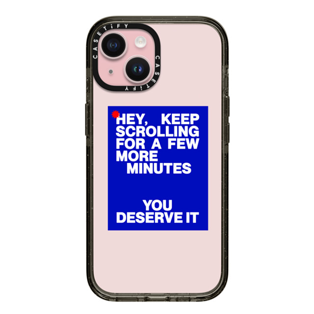 Elliotisacoolguy x CASETiFY iPhone 15 ケース Sticker,Quote ブラック インパクトケース KEEP SCROLLING Mother's Day Elliotisacoolguy x CASETiFY iPhone 15 ケース Sticker,Quote ブラック インパクトケース KEEP SCROLLING Mother's Day