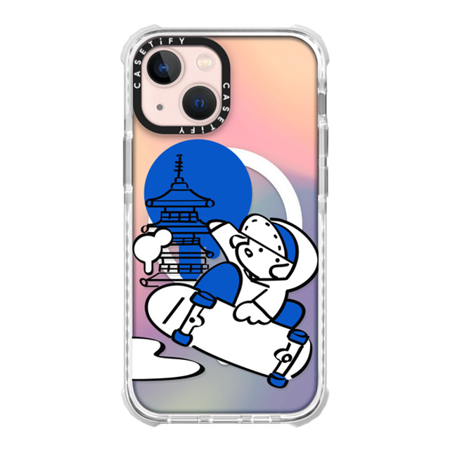 Skater JOHN x CASETiFY iPhone 13 Mini ケース オーロラ (レインボー) ウルトラ インパクトケース MagSafe 対応 SKATER JOHN - JAPAN