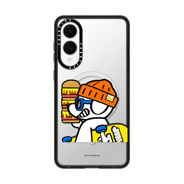 Skater JOHN x CASETiFY Galaxy S25 Edge ケース Dog,Sport ブラック Impact Magnetic Case What's UP JOHN! (Mega burger) Skater JOHN x CASETiFY Galaxy S25 Edge ケース Dog,Sport ブラック Impact Magnetic Case What's UP JOHN! (Mega burger)