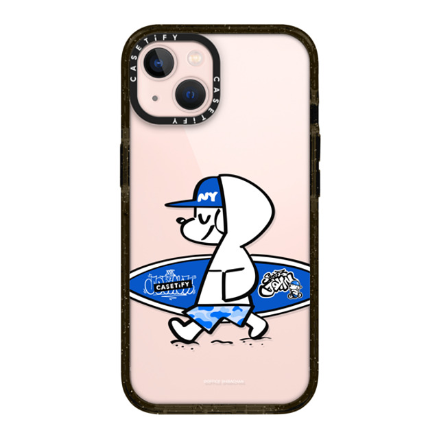 Skater JOHN x CASETiFY iPhone 13 ケース ブラック インパクトケース CASETiFY AND JOHN (surfing)