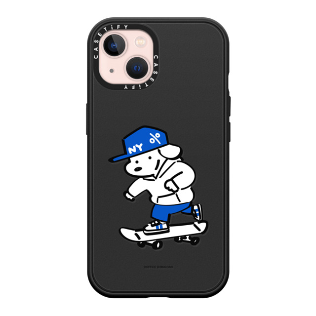 Skater JOHN x CASETiFY iPhone 13 ケース マットブラック インパクトケース MagSafe対応 Let's have fun