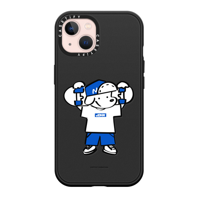 Skater JOHN x CASETiFY iPhone 13 ケース マットブラック インパクトケース MagSafe対応 Let's take it easy