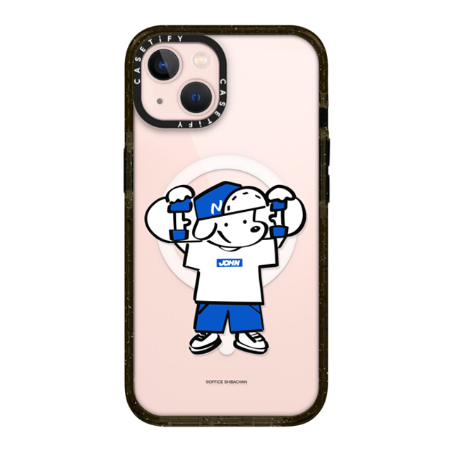 Skater JOHN x CASETiFY iPhone 13 ケース ブラック インパクトケース MagSafe対応 Let's take it easy