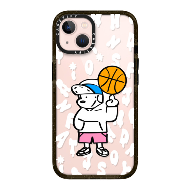 Skater JOHN x CASETiFY iPhone 13 ケース ブラック インパクトケース CASETiFY AND JOHN (basketball)