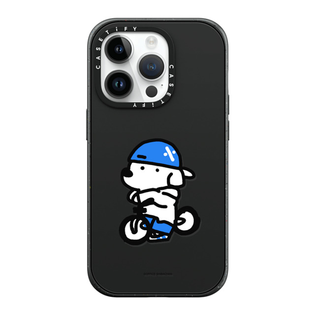 Skater JOHN x CASETiFY iPhone 14 Pro ケース マットブラック インパクトケース MagSafe対応 mini JOHN (Cycling)