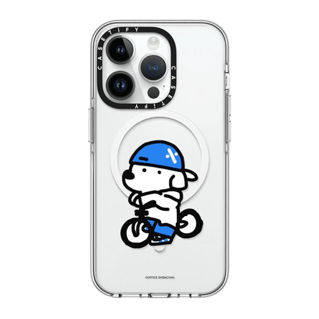 Skater JOHN x CASETiFY iPhone 14 Pro ケース クリア クリア ケース MagSafe対応 mini JOHN (Cycling)