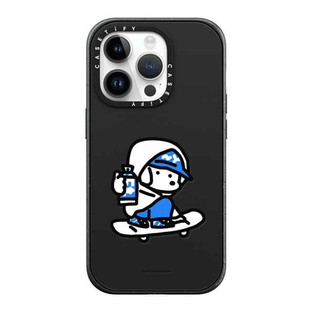 Skater JOHN x CASETiFY iPhone 14 Pro ケース マットブラック インパクトケース MagSafe対応 mini JOHN (Graffiti)