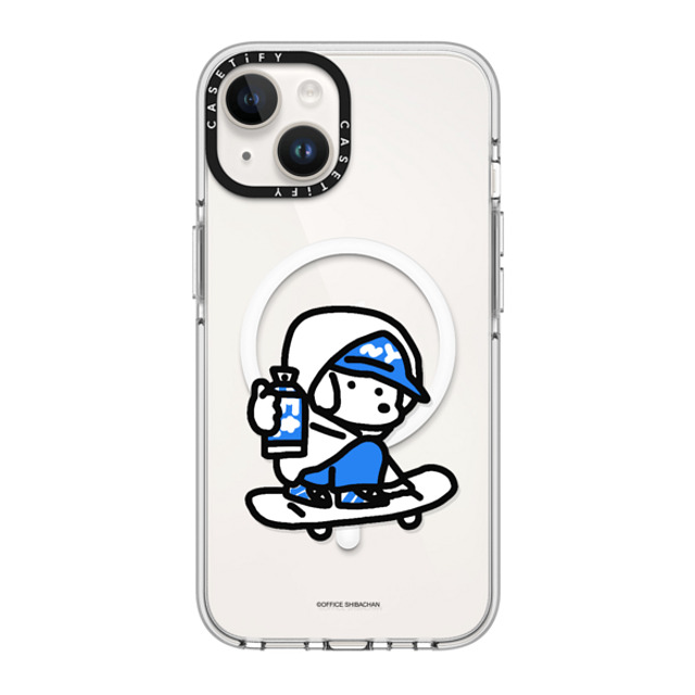 Skater JOHN x CASETiFY iPhone 14 ケース クリア クリア ケース MagSafe対応 mini JOHN (Graffiti)