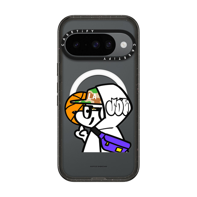 Skater JOHN x CASETiFY Pixel 10 ケース Dog,Sport ブラック Impact Magnetic Case What's UP JOHN! (Basketball player)
