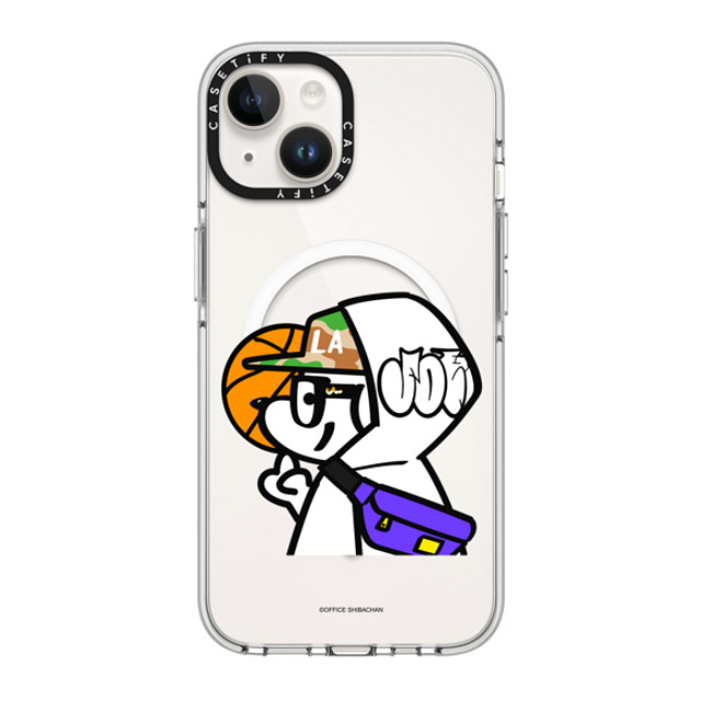 Skater JOHN x CASETiFY iPhone 14 ケース クリア クリア ケース MagSafe対応 What's UP JOHN! (Basketball player)