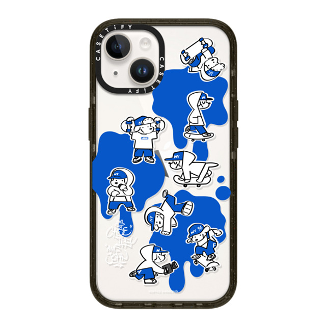 Skater JOHN x CASETiFY iPhone 14 ケース ブラック インパクトケース CASETiFY AND JOHN (paint)