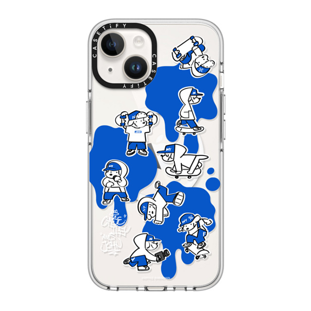 Skater JOHN x CASETiFY iPhone 14 ケース クリア クリア ケース MagSafe対応 CASETiFY AND JOHN (paint)