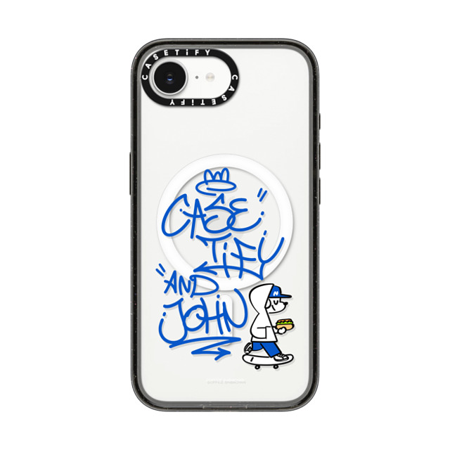 Skater JOHN x CASETiFY iPhone 16e Case Black Impact Case MagSafe Compatible CASETiFY AND JOHN (graffiti) Back to School Skater JOHN x CASETiFY iPhone 16e Case Black Impact Case MagSafe Compatible CASETiFY AND JOHN (graffiti) Back to School