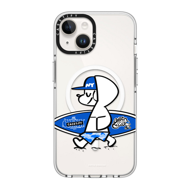 Skater JOHN x CASETiFY iPhone 14 ケース クリア クリア ケース MagSafe対応 CASETiFY AND JOHN (surfing)