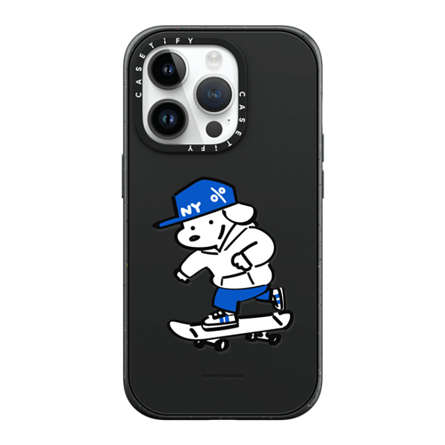 Skater JOHN x CASETiFY iPhone 14 Pro ケース マットブラック インパクトケース MagSafe対応 Let's have fun