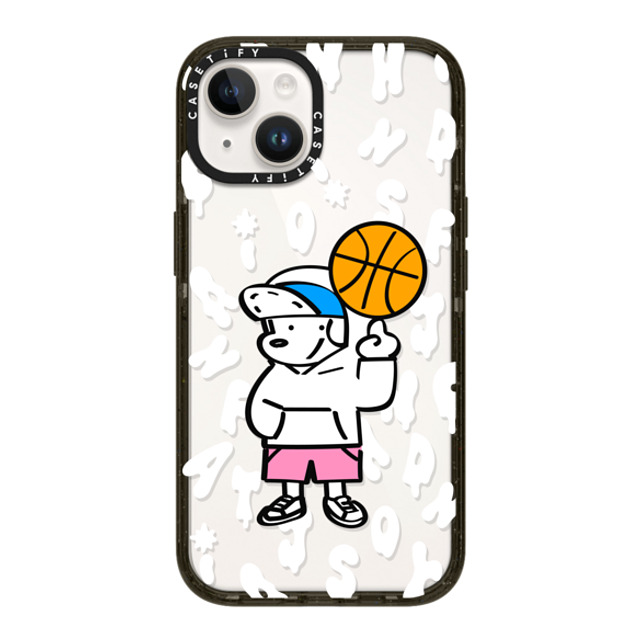 Skater JOHN x CASETiFY iPhone 14 ケース ブラック インパクトケース CASETiFY AND JOHN (basketball)