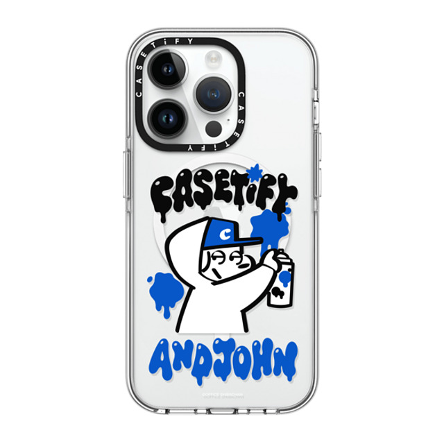 Skater JOHN x CASETiFY iPhone 14 Pro Case Clear Clear Case MagSafe Compatible CASETiFY AND JOHN (Mischief) Skater JOHN x CASETiFY iPhone 14 Pro Case Clear Clear Case MagSafe Compatible CASETiFY AND JOHN (Mischief)