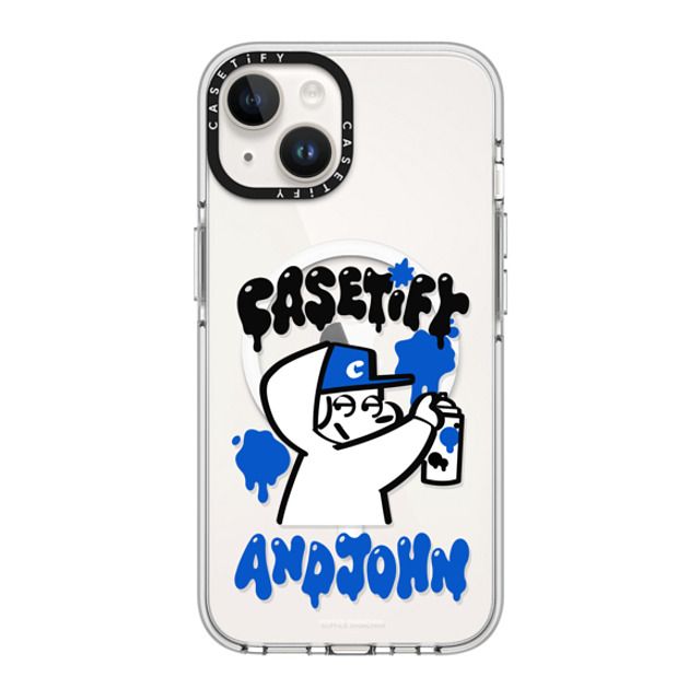 Skater JOHN x CASETiFY iPhone 14 Case Clear Clear Case MagSafe Compatible CASETiFY AND JOHN (Mischief) Skater JOHN x CASETiFY iPhone 14 Case Clear Clear Case MagSafe Compatible CASETiFY AND JOHN (Mischief)