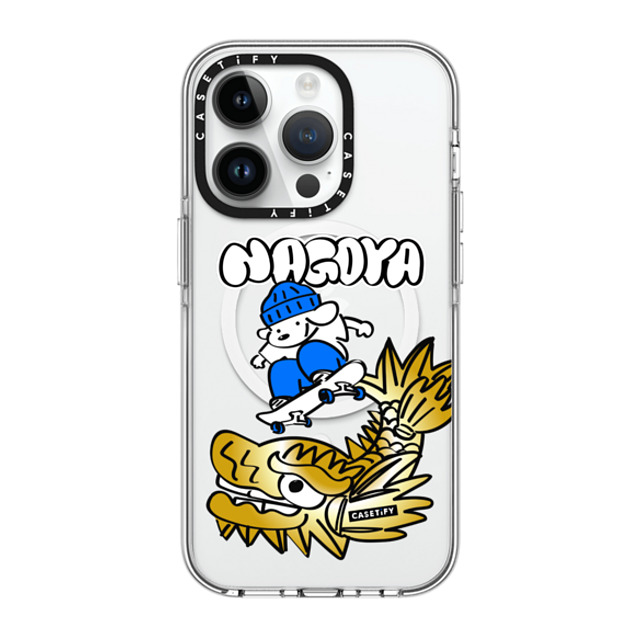 Skater JOHN x CASETiFY iPhone 14 Pro Case Clear Clear Case MagSafe Compatible Skater John Nagoya Phone Case Skater JOHN x CASETiFY iPhone 14 Pro Case Clear Clear Case MagSafe Compatible Skater John Nagoya Phone Case