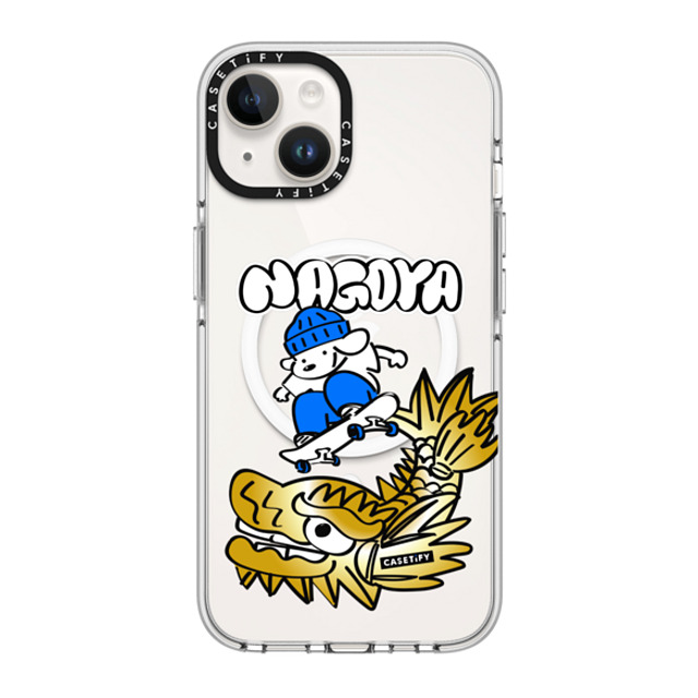 Skater JOHN x CASETiFY iPhone 14 Case Clear Clear Case MagSafe Compatible Skater John Nagoya Phone Case Skater JOHN x CASETiFY iPhone 14 Case Clear Clear Case MagSafe Compatible Skater John Nagoya Phone Case