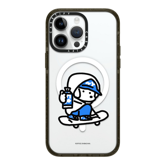 Skater JOHN x CASETiFY iPhone 14 Pro Max ケース ブラック インパクトケース MagSafe対応 mini JOHN (Graffiti)